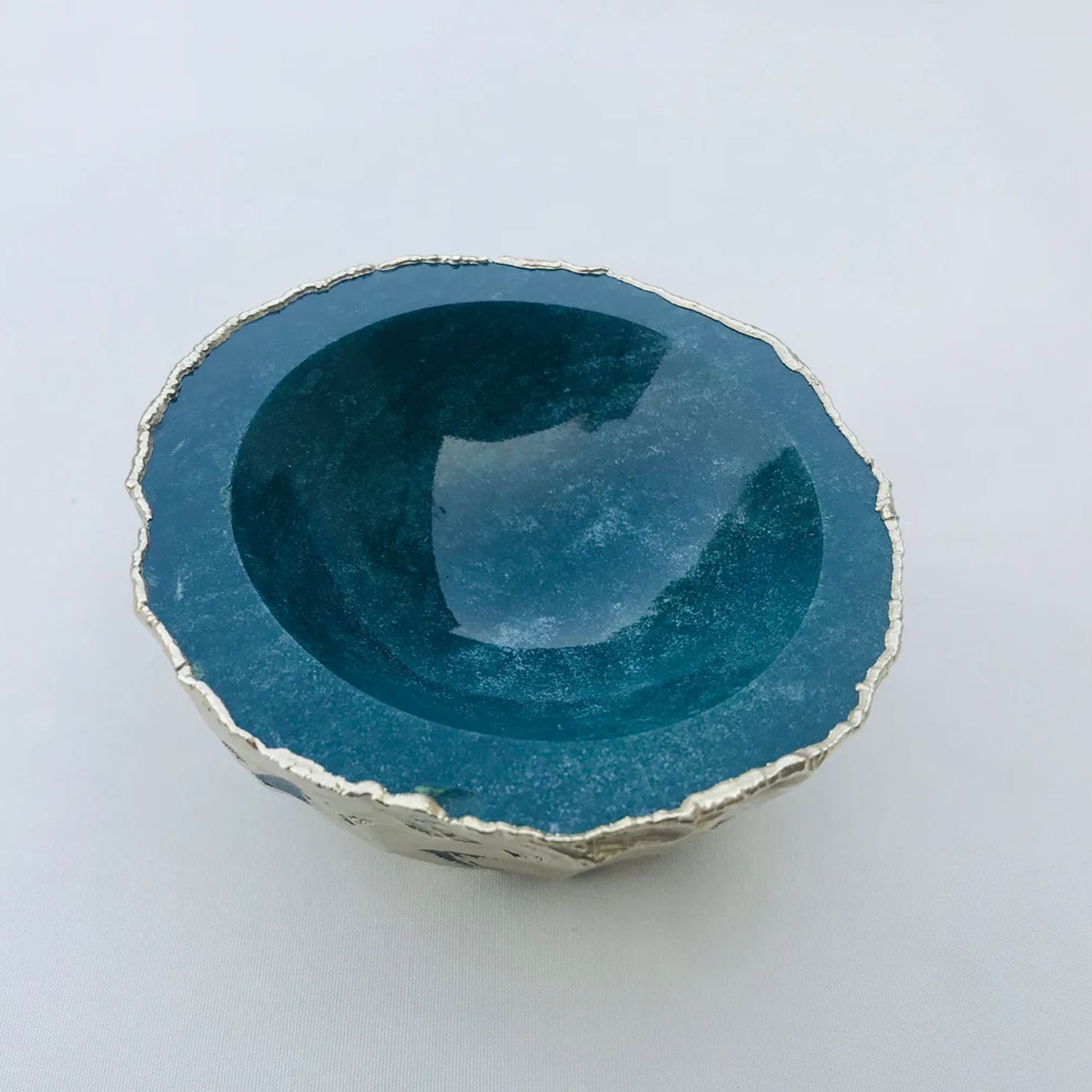 Green Blue Agate Geode Nut/trinket/Jewellery Bowl